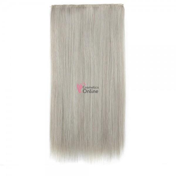 Extensie de par cu 5 Clips On delux dubla dreapta de 74 cm, Silver 8955101